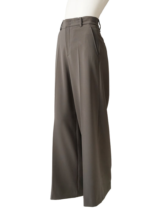 Taupegraue Hose „Ivon“ mit weitem Bein von Rossi