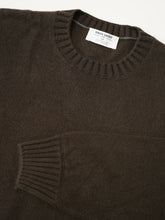 Espressobrauner Kaschmir-Pullover mit Rundhals von Gran Sasso – Ansicht 2