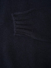 Dunkelblauer Kaschmir-Rollkragenpullover von Fioroni – Ansicht 2