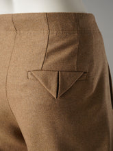 Camelfarbene Wollhose mit weitem Bein von Dorothee Schumacher – Ansicht 2