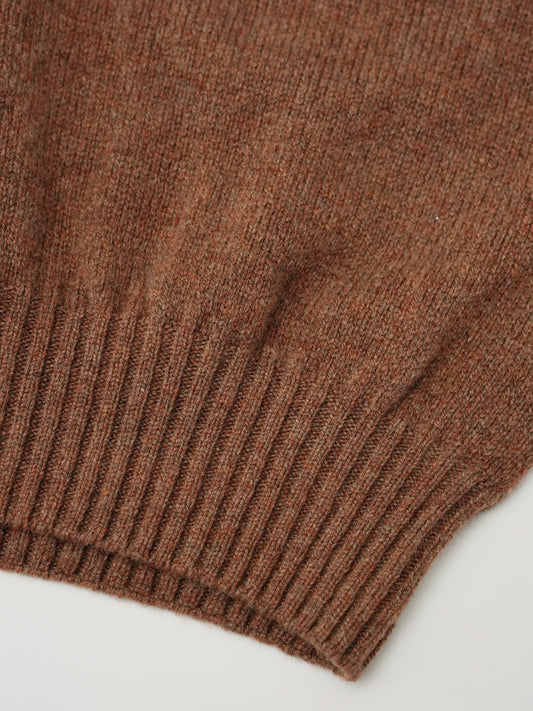 Haselnussbrauner Rollkragenpullover von Glenugie – Ansicht 2