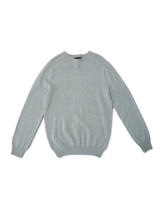 Eisblauer Pullover mit Rundhals von Glenugie – Ansicht 3