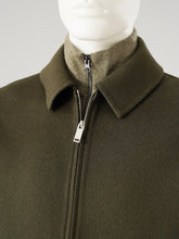 Olivgrüner Blouson aus Wollgewebe von Slowear – Ansicht 2