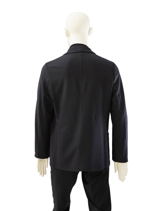 Dunkelblaues Sakko aus Wolljersey von Harris Wharf London – Ansicht 3