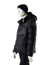 Marineblaue Daunenjacke mit Kapuze von Parajumpers – Ansicht 2