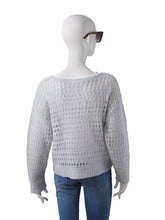 Hellblauer Pullover aus Kaschmir und Seide von Henry Christ – Ansicht 2