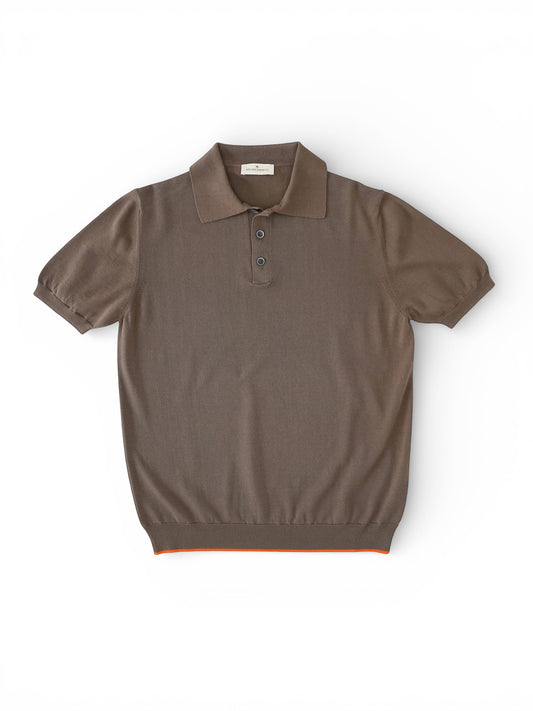 Taupefarbenes Poloshirt von Bruno Manetti