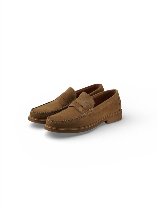 Camelfarbener Velour-Loafer von The Original Playboy