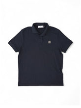 Dunkelblaues Stretch-Poloshirt