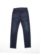 Dunkelblaue Slimmy-Jeans in cleaner Optik von 7 For All Mankind – Ansicht 2