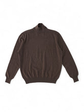 Brauner Kaschmir-Rollkragenpullover von Bruno Manetti – Ansicht 2
