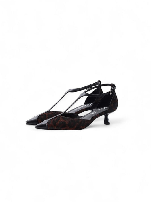 Sling-Pumps im Leo-Print von Bibi Lou