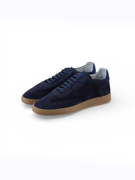 Dunkelblauer Velours-Sneaker von Soldini80