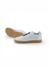 Weißer Sneaker mit dunkelblauen Details von Soldini80 – Ansicht 2
