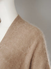 Beigefarbener Cardigan aus Wolle und Kaschmir von S.Marlon – Ansicht 2
