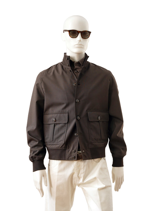 Dunkelbrauner Woll-Blouson von Valstar
