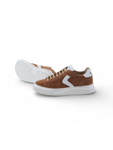 Cognacfarbener Velours-Sneaker von Voile Blanche – Ansicht 2