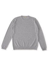 Grauer Baumwoll-Roundneck von Bruno Manetti – Ansicht 2