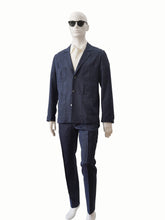 Blaue Hose mit Bundfalte von Eduard Dressler – Ansicht 2