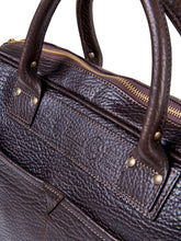 Dunkelbraune Business-Tasche