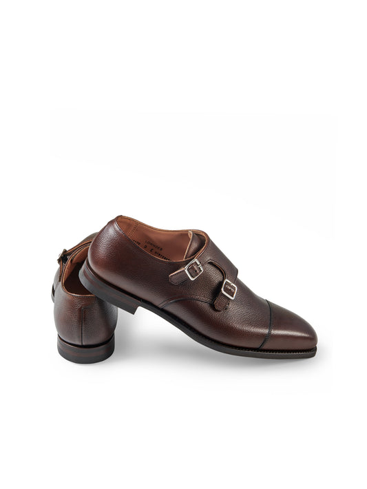 Kastanienbrauner Double-Monk mit City-Sohle von Crockett & Jones – Ansicht 2
