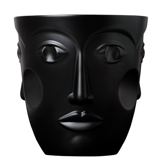 Champagnerkühler Faces Satin Black von Sieger by Fürstenberg