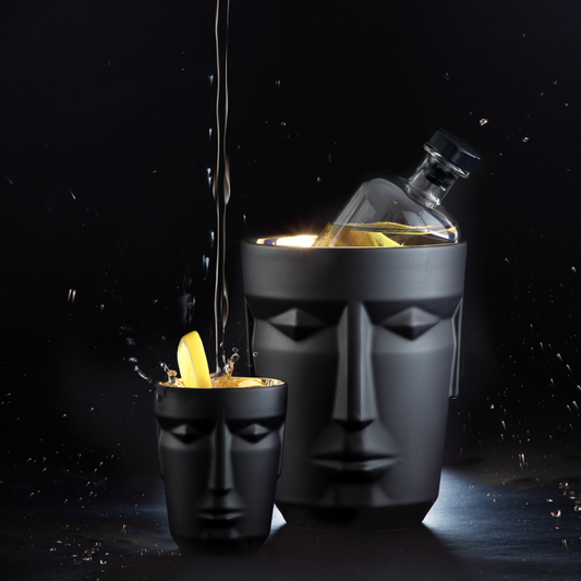 Becher Prometheus Satin Black/Gold von Sieger by Fürstenberg – Ansicht 2