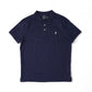 Dark blue stretch polo "Custom Slim Fit"