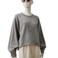 Graphitfarbenes Oversize-Sweatshirt