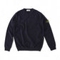 Dunkelblauer Stretch-Roundneck