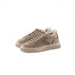 Taupe-colored, lambskin-lined sneaker