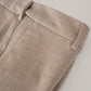 Sandfarbene Flanell-Chino