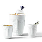 Becher Prometheus Satin White/Gold von Sieger by Fürstenberg – Ansicht 2