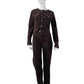 Dunkelbraune Cord-Jacke