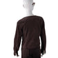 Dunkelbraune Cord-Jacke