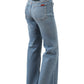Hellblaue Bootcut-Jeans mit Fronttaschen