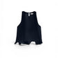Dunkelblaues Top mit Volant