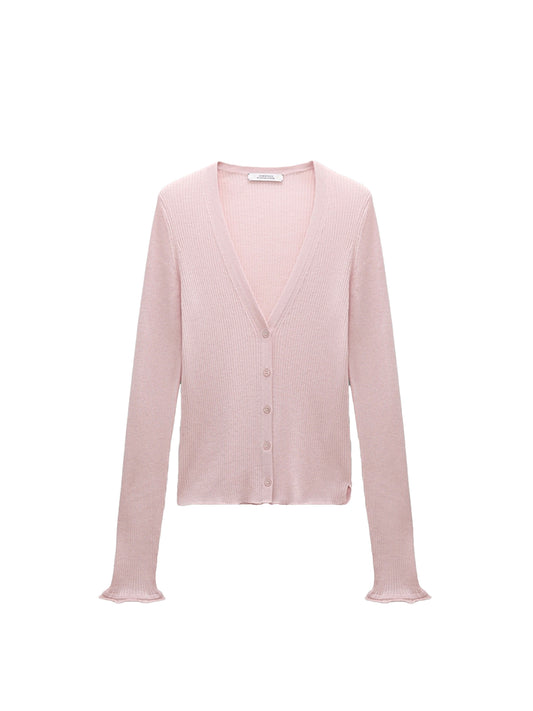 Rosafarbene Strickjacke von Dorothee Schumacher