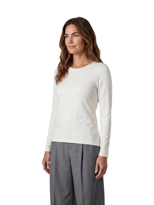 Ecrufarbenes Langarmshirt von thylie