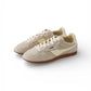 Sandfarbener Velour Autry-Sneaker mit cremefarbenen Details "Windspin"