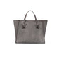 Graue Velours-Tasche