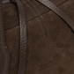 Dunkelbraune Velour-Tasche