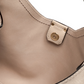 Sandfarbene Velour-Tasche
