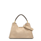 Sandfarbene Velour-Tasche