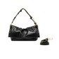 Schwarze Clutch mit goldenen Details