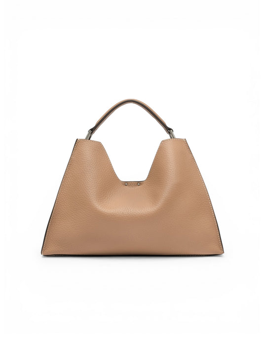 Camelfarbene Ledertasche von Gianni Chiarini – Ansicht 6