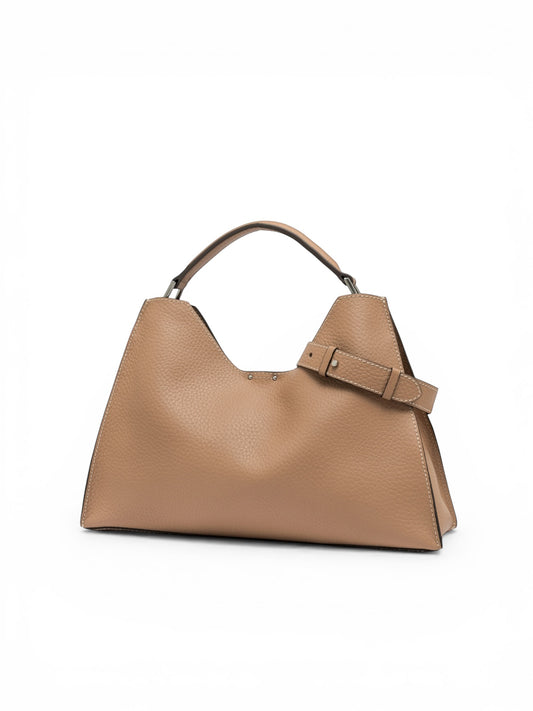 Camelfarbene Ledertasche von Gianni Chiarini – Ansicht 3