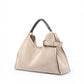 Sandfarbene Velour-Tasche
