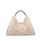 Sandfarbene Velour-Tasche