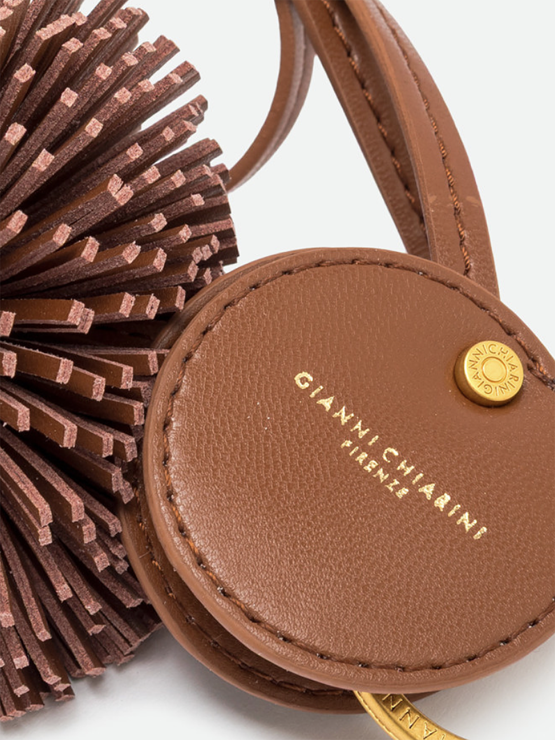 Cognacfarbener Anhänger von Gianni Chiarini – Ansicht 3